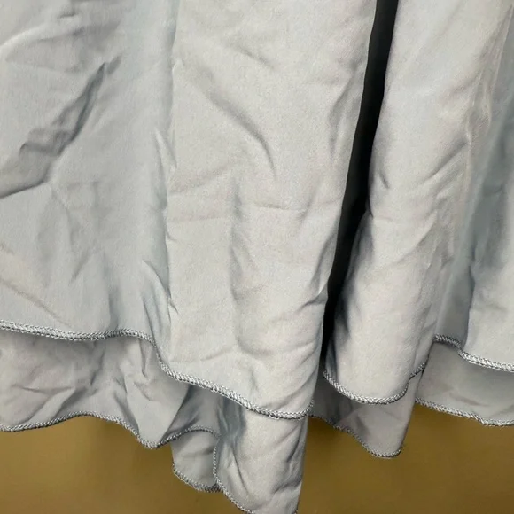 NWT NEW Halara Breezeful Backless Lace Up Tiered Mini Dress in Mineral Blue XL - Picture 8 of 9